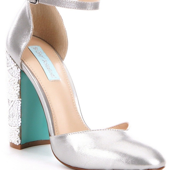 Betsey Johnson Shoes - Betsey Johnson Sybil Sequin Block Heel Pumps - 10